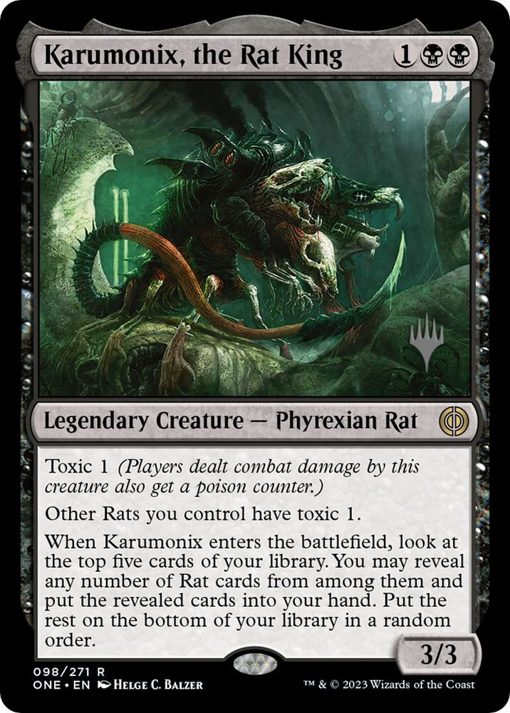 Karumonix, the Rat King [Promo Pack: Phyrexia: All Will Be One] 98