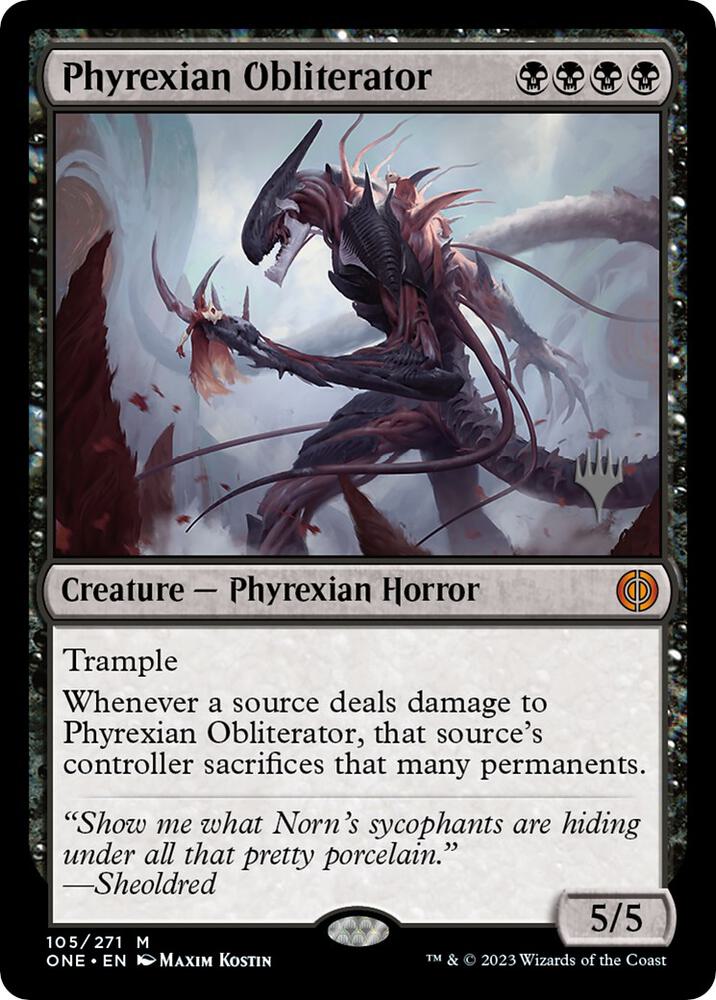 Phyrexian Obliterator [Promo Pack: Phyrexia: All Will Be One] 105