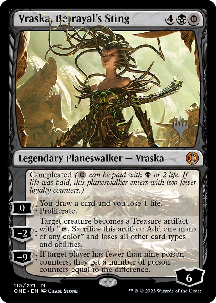Vraska, Betrayal's Sting [Promo Pack: Phyrexia: All Will Be One] 115