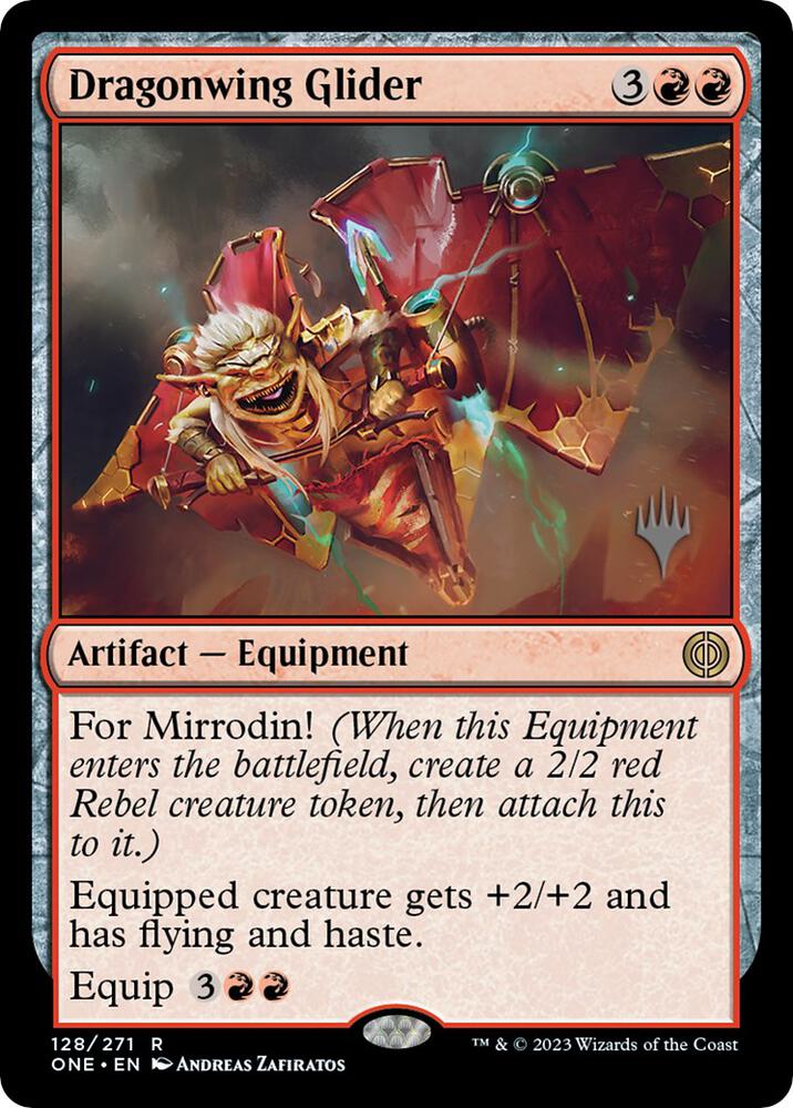 Dragonwing Glider [Promo Pack: Phyrexia: All Will Be One] 128