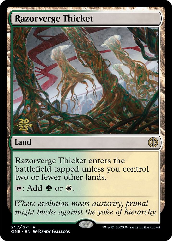 Razorverge Thicket [Prerelease Cards] 257
