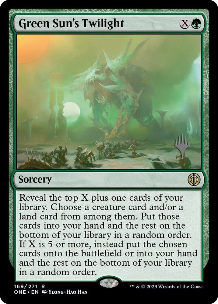 Green Sun's Twilight [Promo Pack: Phyrexia: All Will Be One] 169