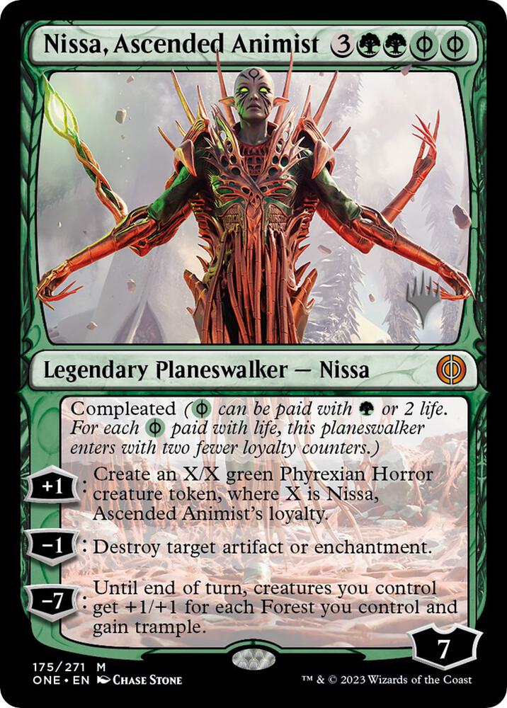 Nissa, Ascended Animist [Promo Pack: Phyrexia: All Will Be One] 175