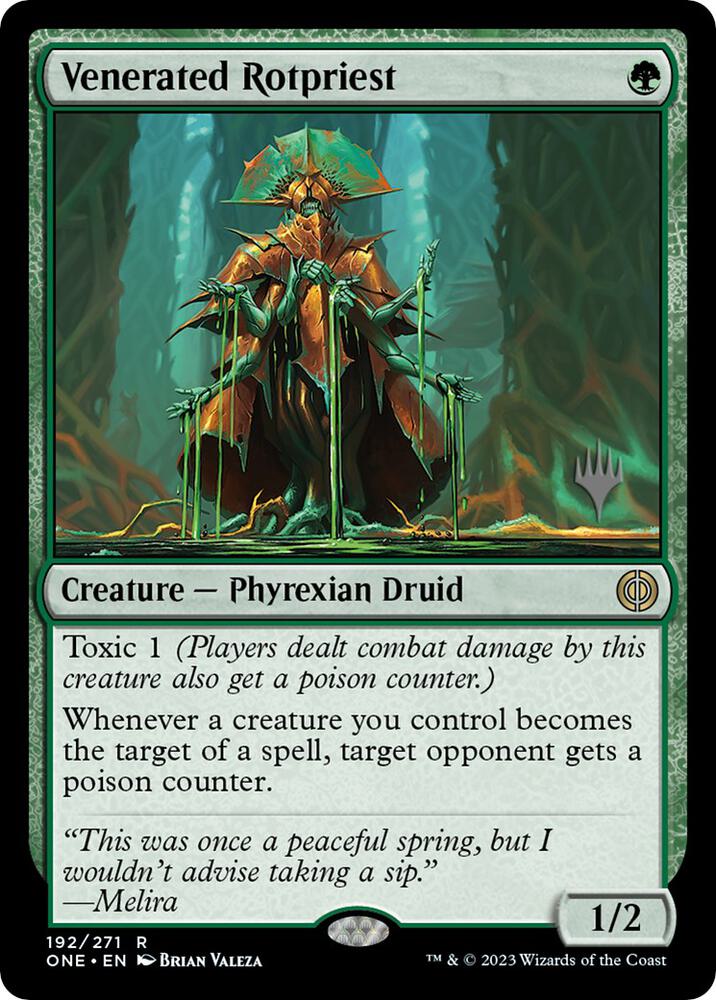 Venerated Rotpriest [Promo Pack: Phyrexia: All Will Be One] 192