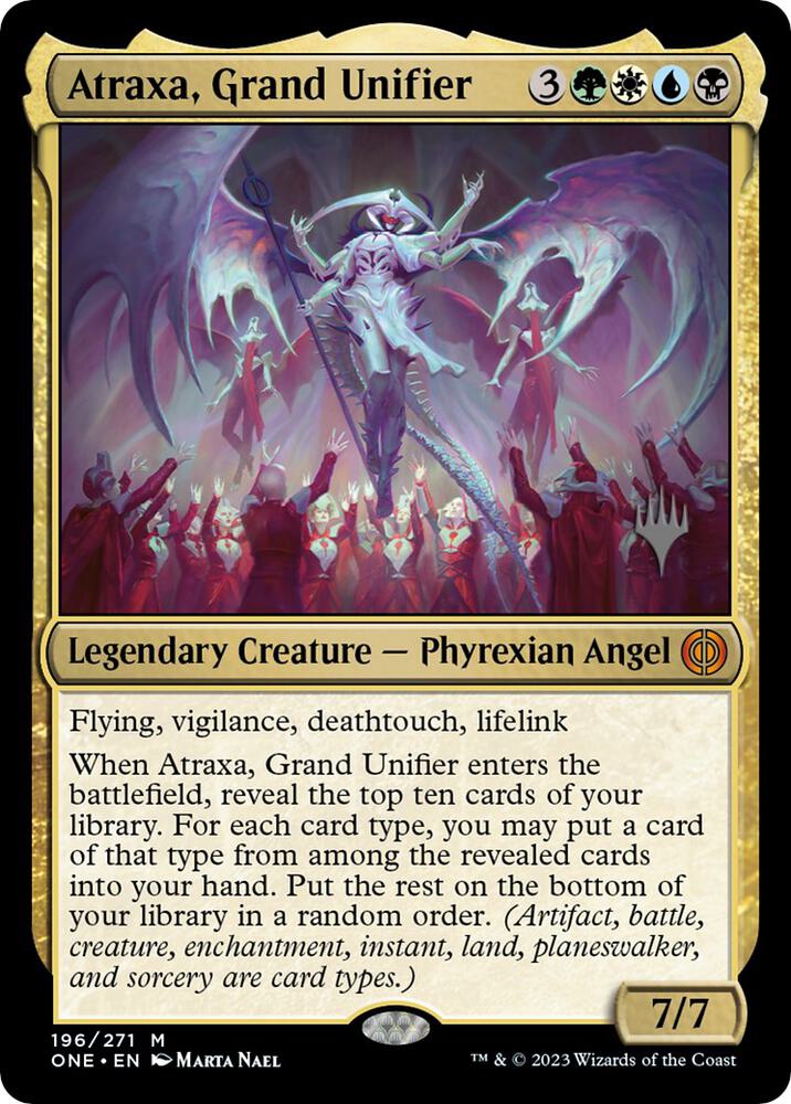 Atraxa, Grand Unifier [Promo Pack: Phyrexia: All Will Be One] 196
