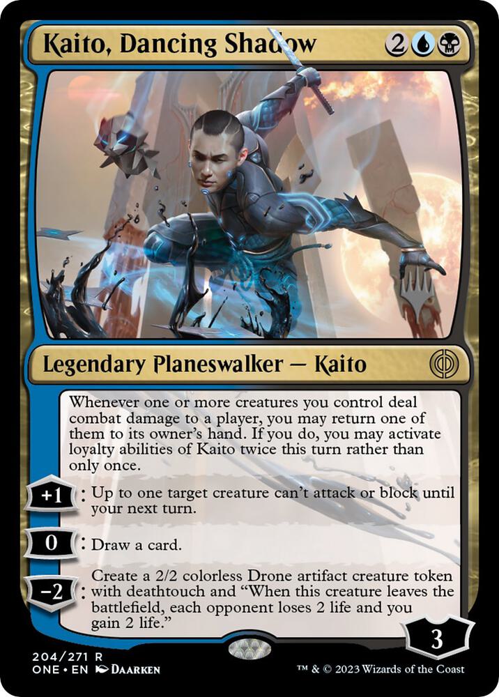 Kaito, Dancing Shadow [Promo Pack: Phyrexia: All Will Be One] 204