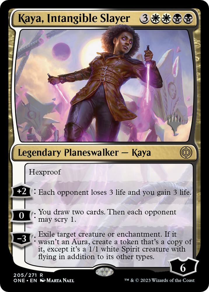 Kaya, Intangible Slayer [Promo Pack: Phyrexia: All Will Be One] 205