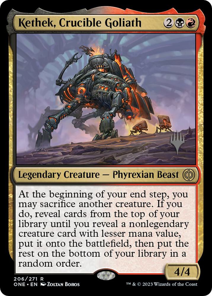 Kethek, Crucible Goliath [Promo Pack: Phyrexia: All Will Be One] 206