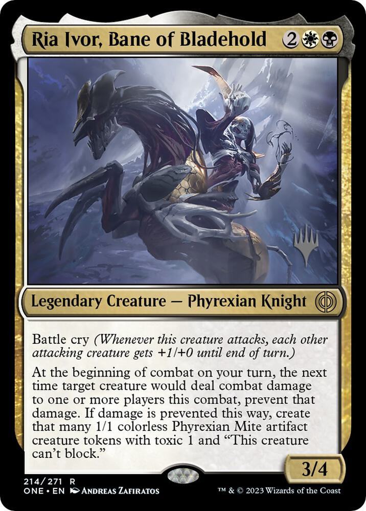 Ria Ivor, Bane of Bladehold [Promo Pack: Phyrexia: All Will Be One] 214