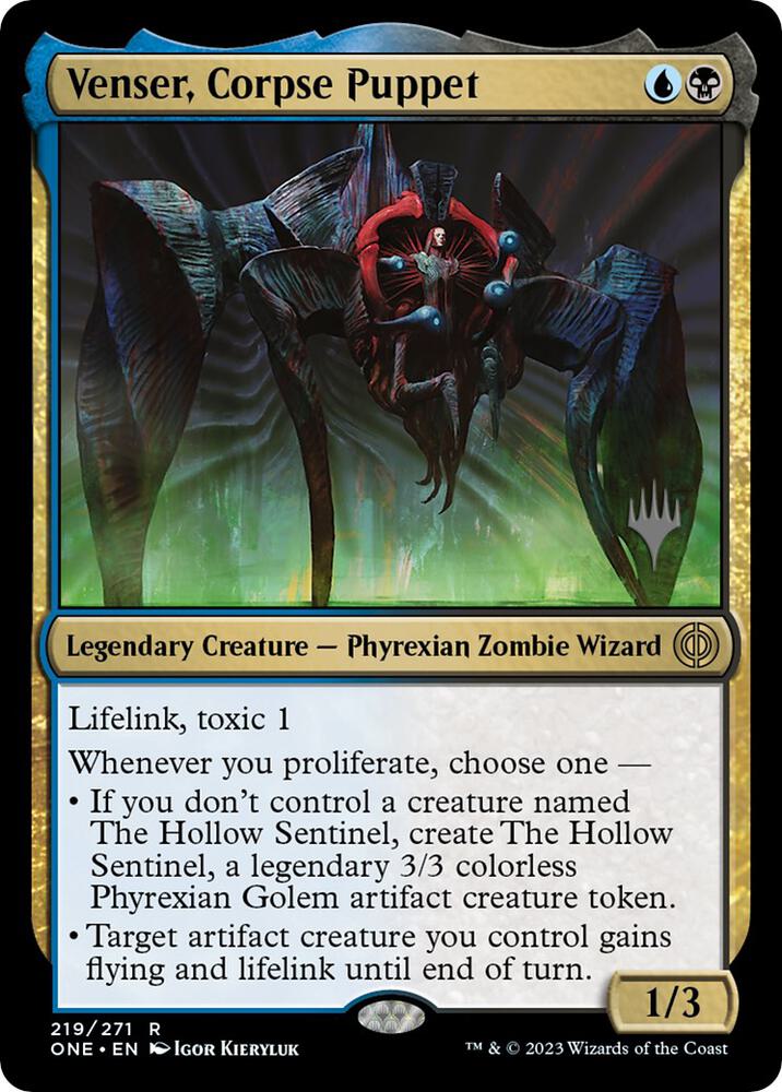 Venser, Corpse Puppet [Promo Pack: Phyrexia: All Will Be One] 219