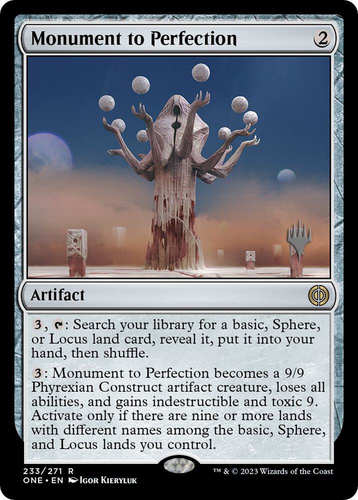 Monument to Perfection [Promo Pack: Phyrexia: All Will Be One] 233