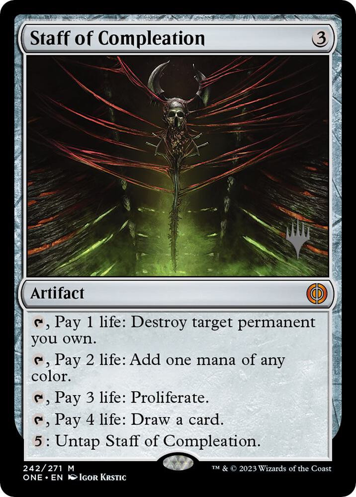 Staff of Compleation [Promo Pack: Phyrexia: All Will Be One] 242