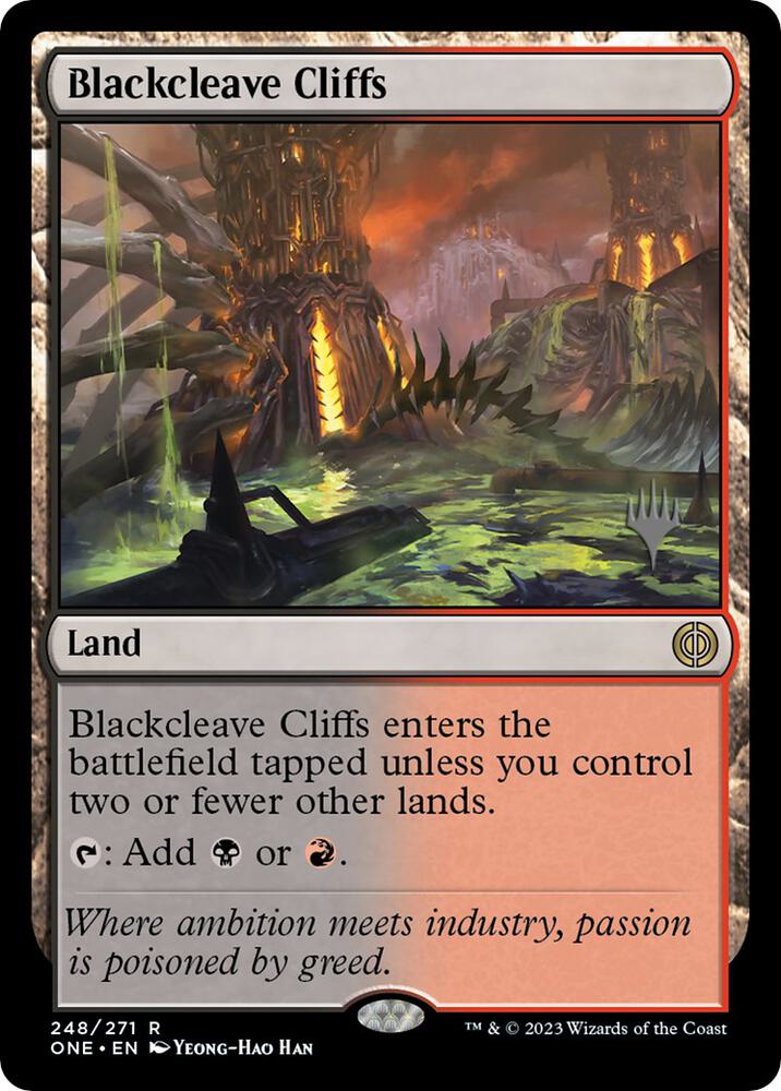 Blackcleave Cliffs [Promo Pack: Phyrexia: All Will Be One] 248