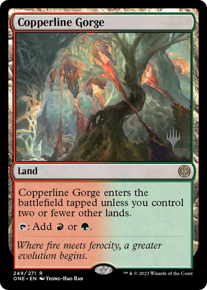 Copperline Gorge [Promo Pack: Phyrexia: All Will Be One] 249