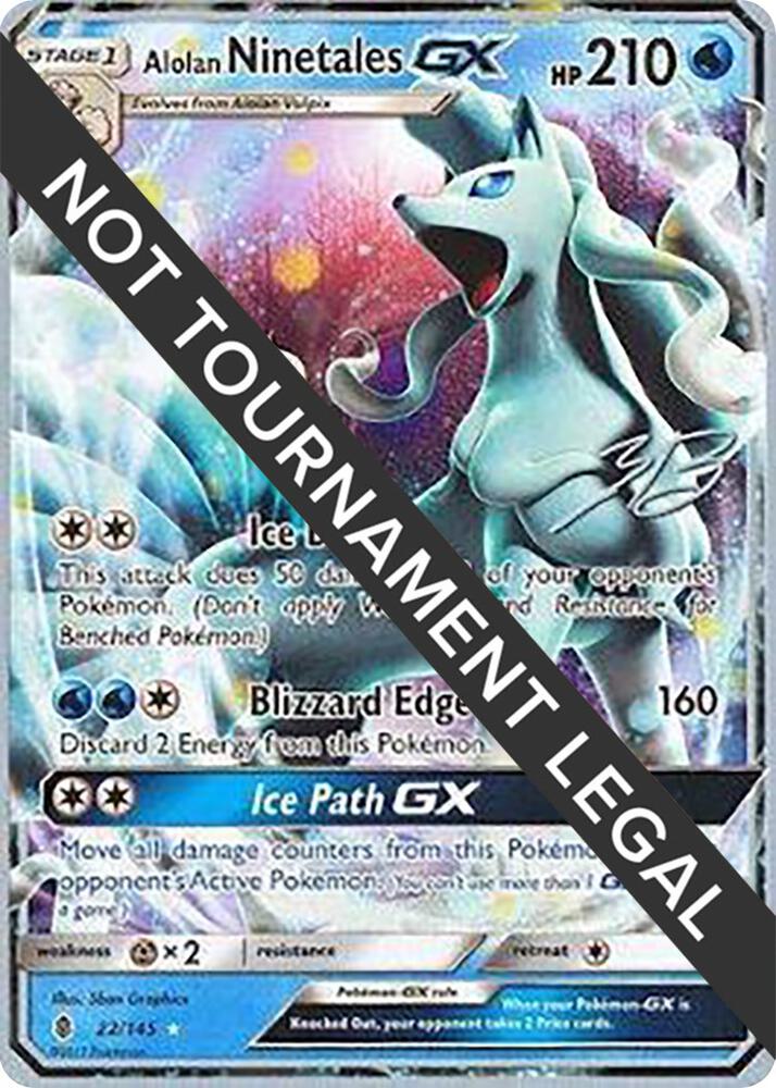 Alolan Ninetales GX - 2017 (Zachary Bokhari) [World Championship Decks] 22/145