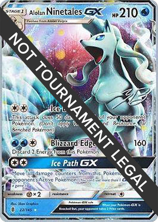 Alolan Ninetales GX - 2017 (Zachary Bokhari) [World Championship Decks] 22/145