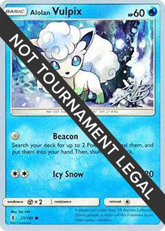 Alolan Vulpix - 2017 (Zachary Bokhari) [World Championship Decks] 21/145