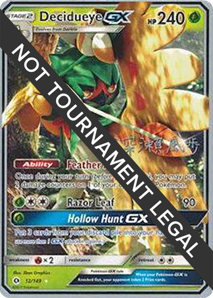 Decidueye GX - 2017 (Kabu Fukase) [World Championship Decks] 12/149