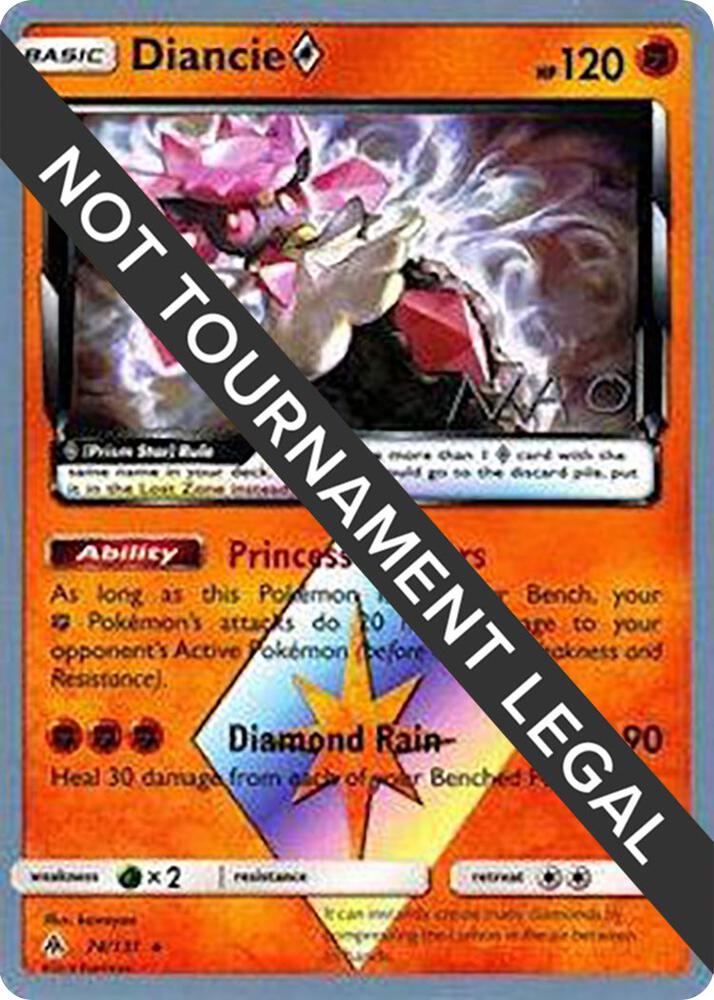 Diancie Prism Star - 2018 (Naohito Inoue) [World Championship Decks] 74/131