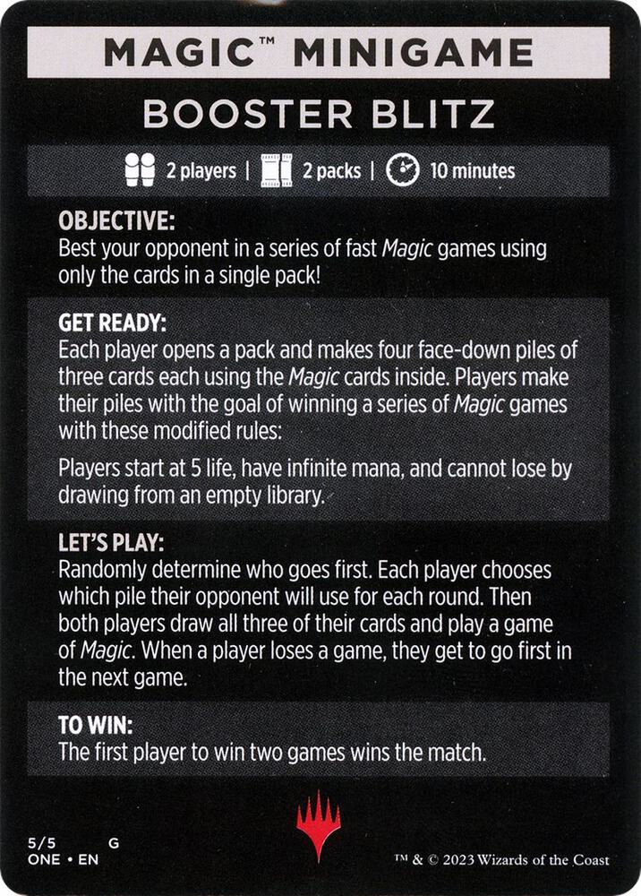 Magic Minigame: Booster Blitz [Phyrexia: All Will Be One] 5