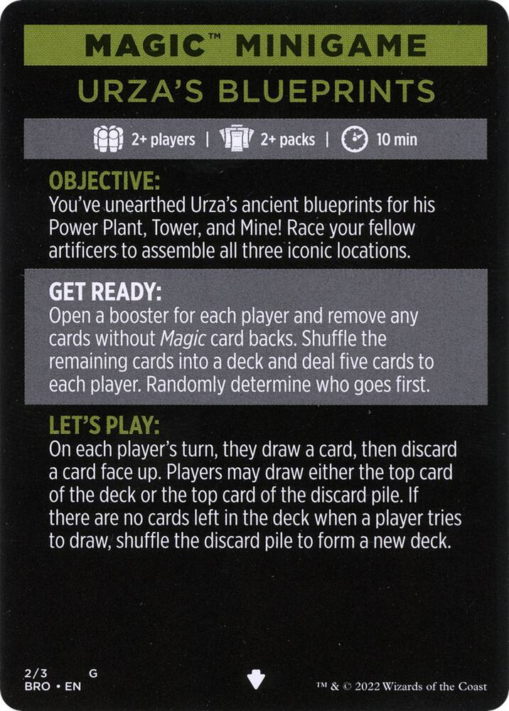 Magic Minigame: Urza's Blueprints [The Brothers' War] 2