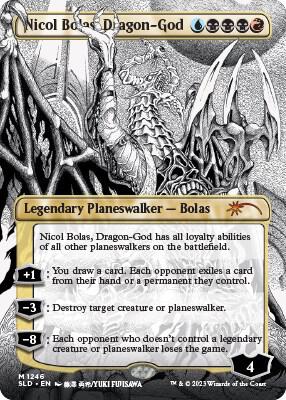 Nicol Bolas, Dragon-God (Borderless) [Secret Lair Drop Series] 1246