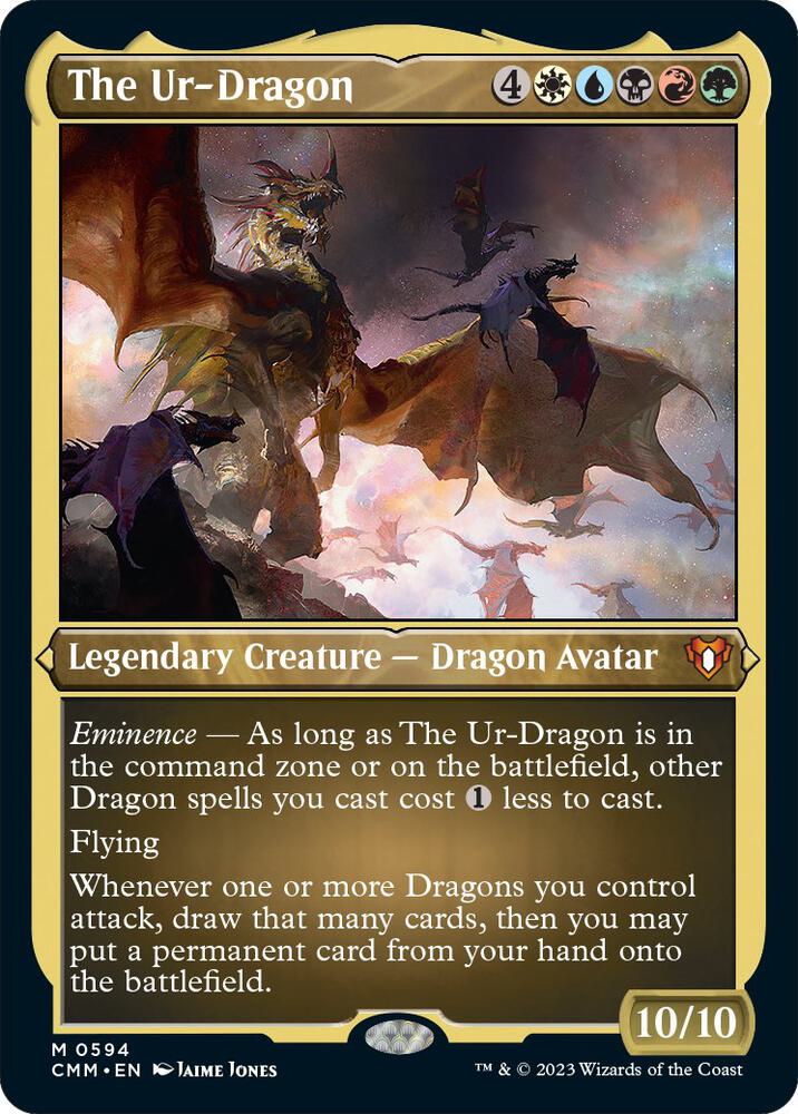 The Ur-Dragon (Foil Etched) [Commander Masters] 594