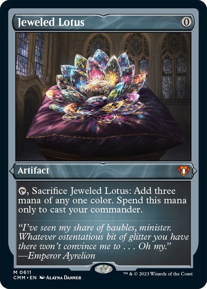 Jeweled Lotus (Foil Etched) [Commander Masters] 611