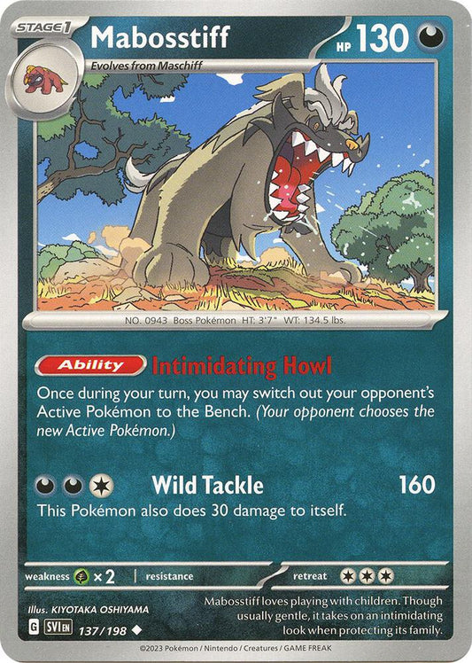 Mabosstiff - 137/198 [SV01: Scarlet & Violet Base Set] 137/198