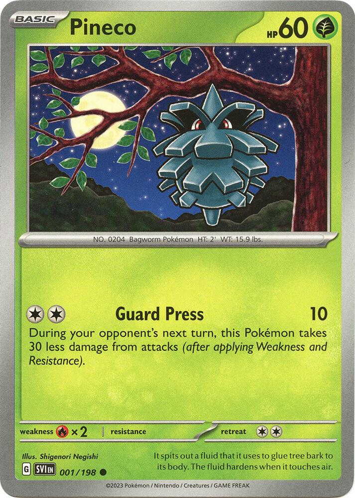 Pineco [SV01: Scarlet & Violet Base Set] 001/198