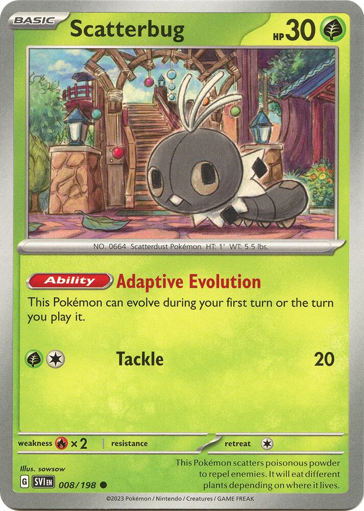 Scatterbug [SV01: Scarlet & Violet Base Set] 008/198