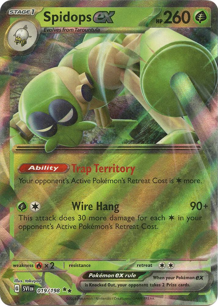 Spidops ex - 019/198 [SV01: Scarlet & Violet Base Set] 019/198
