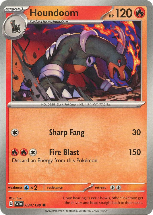 Houndoom - 034/198 [SV01: Scarlet & Violet Base Set] 034/198