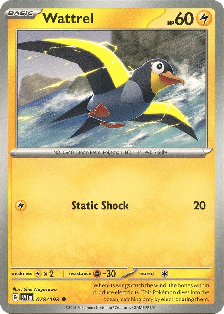 Wattrel - 078/198 [SV01: Scarlet & Violet Base Set] 078/198
