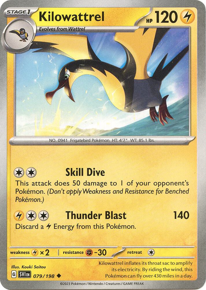 Kilowattrel [SV01: Scarlet & Violet Base Set] 079/198