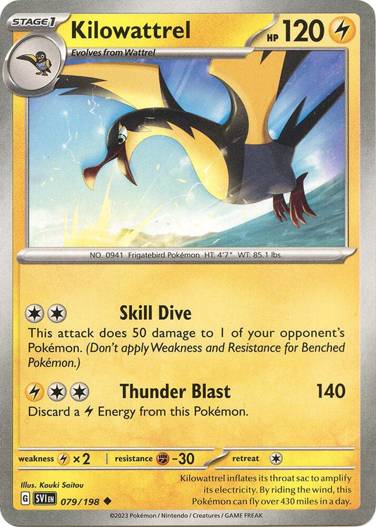 Kilowattrel [SV01: Scarlet & Violet Base Set] 079/198