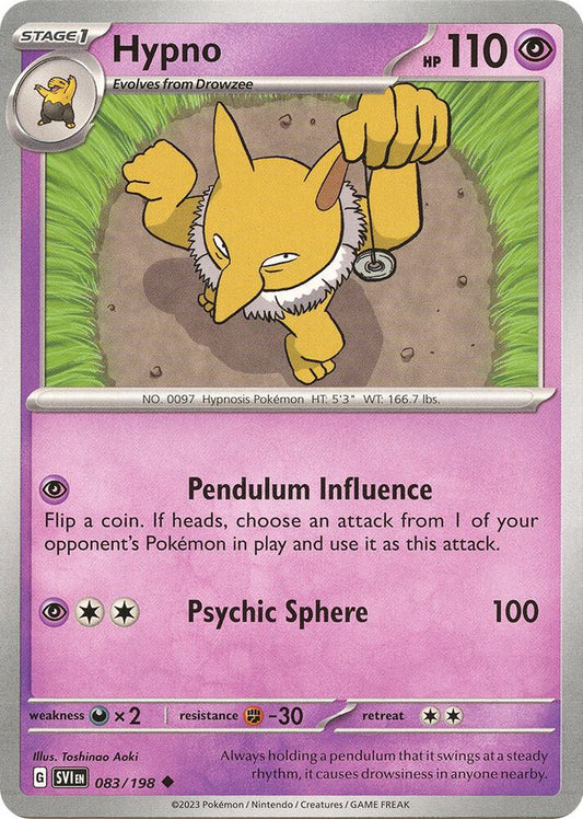 Hypno [SV01: Scarlet & Violet Base Set] 083/198