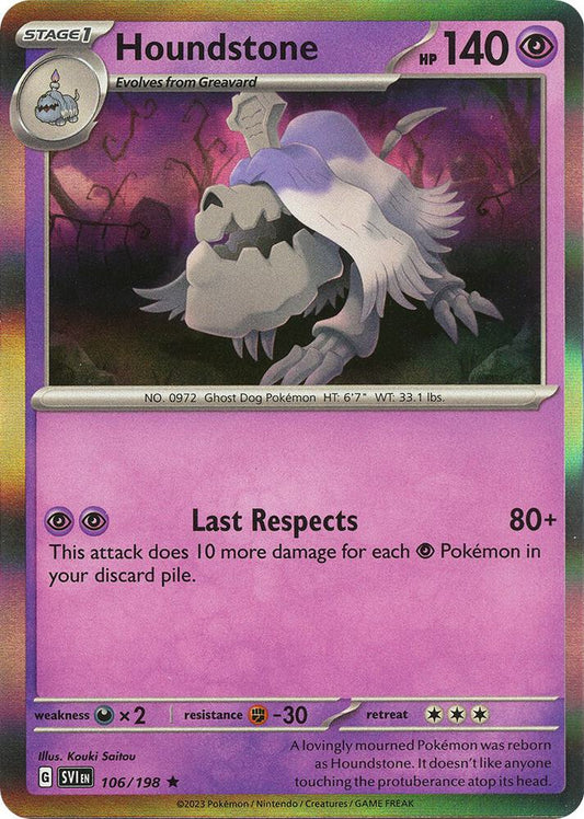 Houndstone [SV01: Scarlet & Violet Base Set] 106/198