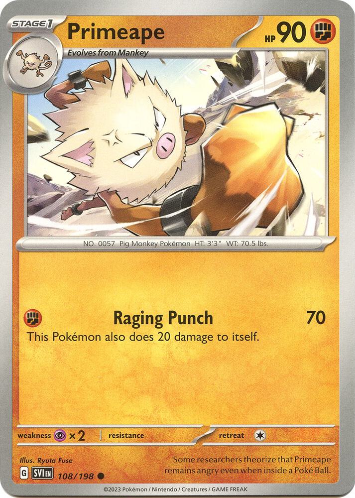 Primeape [SV01: Scarlet & Violet Base Set] 108/198