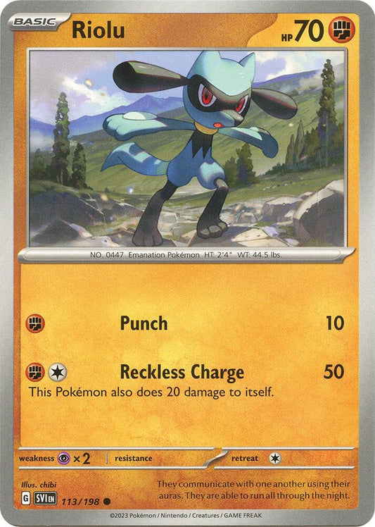 Riolu - 113/198 [SV01: Scarlet & Violet Base Set] 113/198