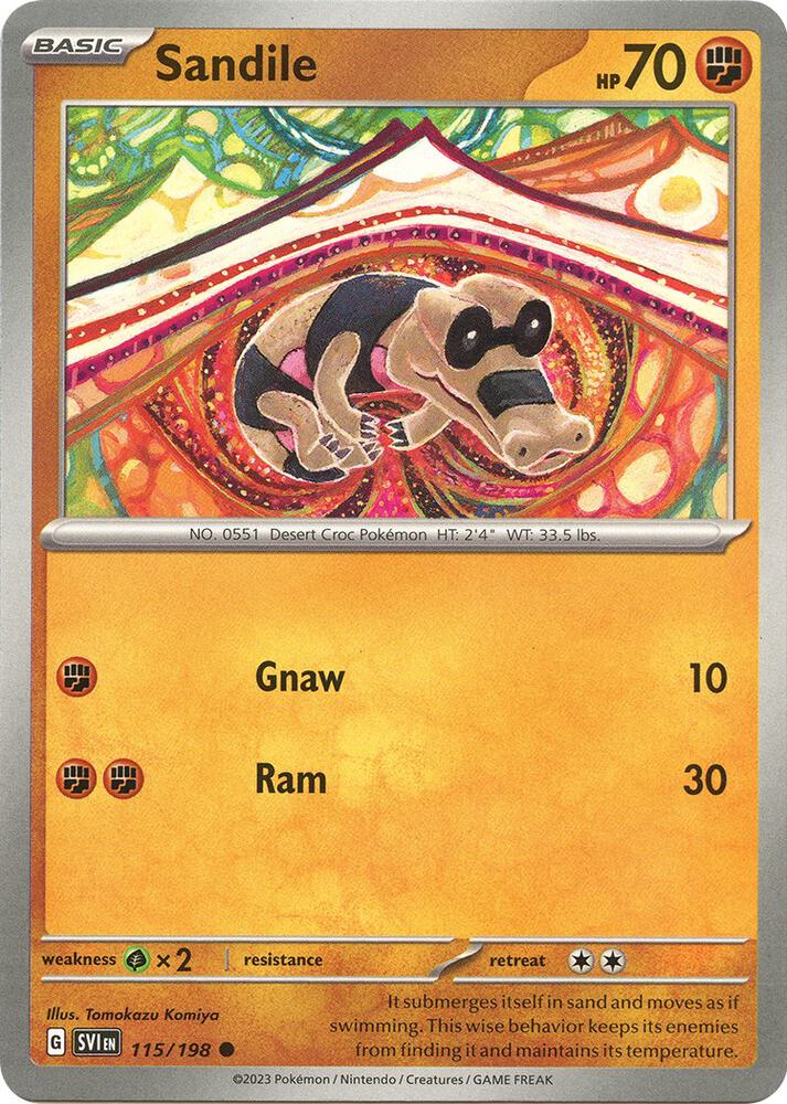 Sandile - 115/198 [SV01: Scarlet & Violet Base Set] 115/198