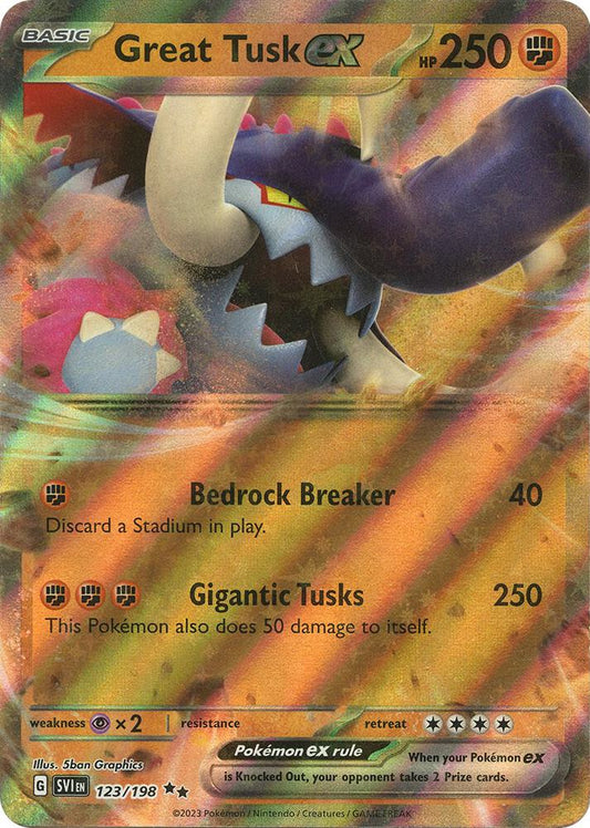 Great Tusk ex - 123/198 [SV01: Scarlet & Violet Base Set] 123/198