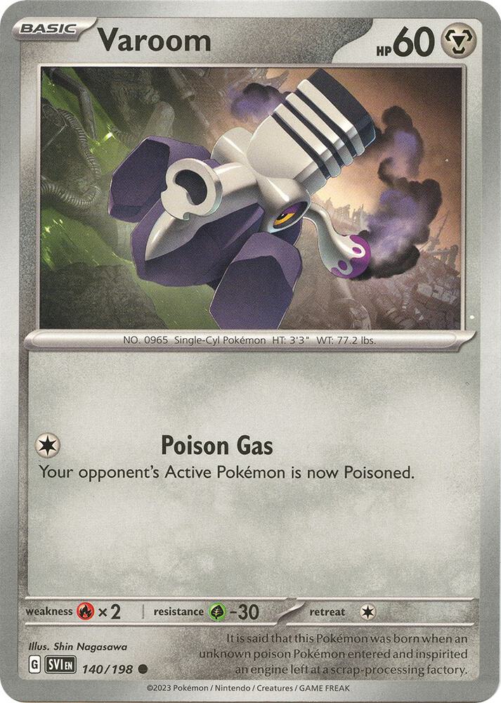 Varoom - 140/198 [SV01: Scarlet & Violet Base Set] 140/198