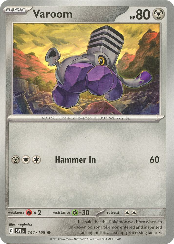 Varoom - 141/198 [SV01: Scarlet & Violet Base Set] 141/198