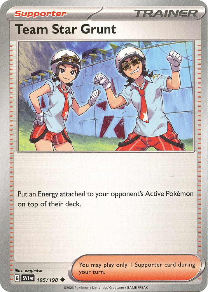 Team Star Grunt - 195/198 [SV01: Scarlet & Violet Base Set] 195/198