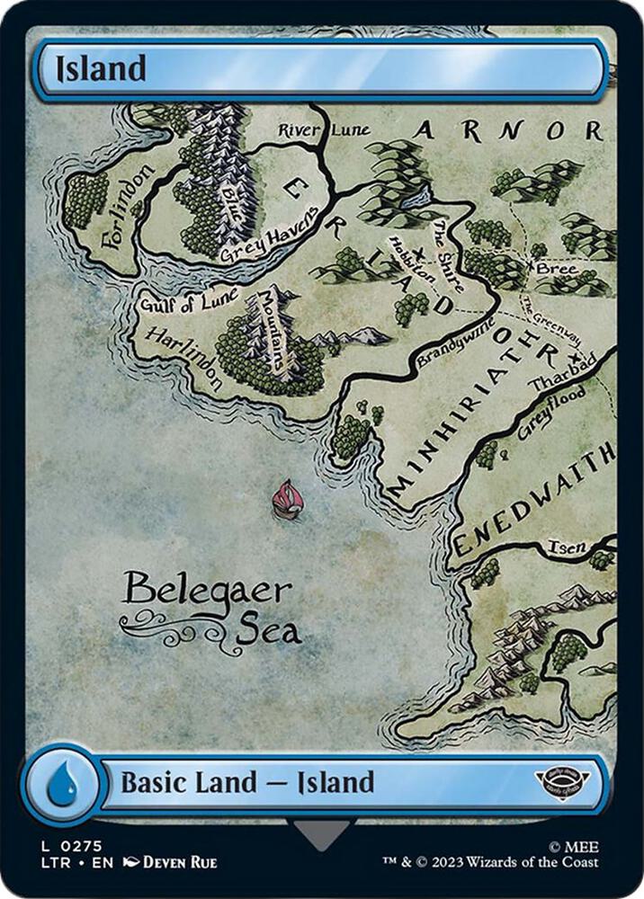 Island (0275) [Universes Beyond: The Lord of the Rings: Tales of Middle-earth] 275