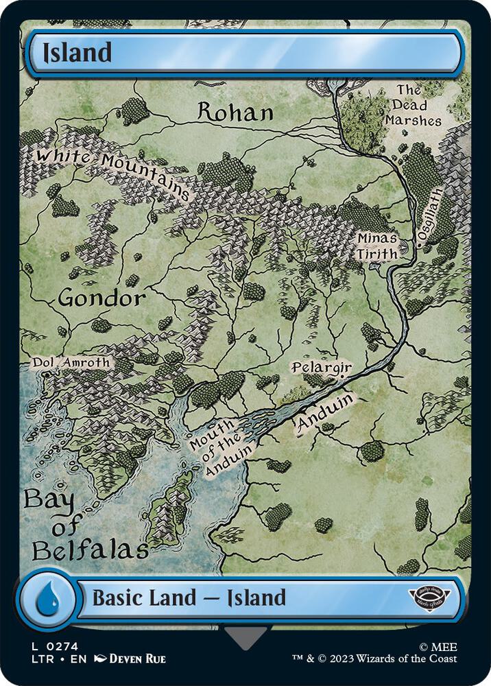 Island (0274) [Universes Beyond: The Lord of the Rings: Tales of Middle-earth] 274