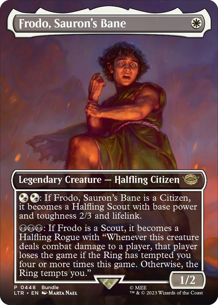 Frodo, Sauron's Bane (Borderless) (LTR Bundle) [Unique and Miscellaneous Promos] 448