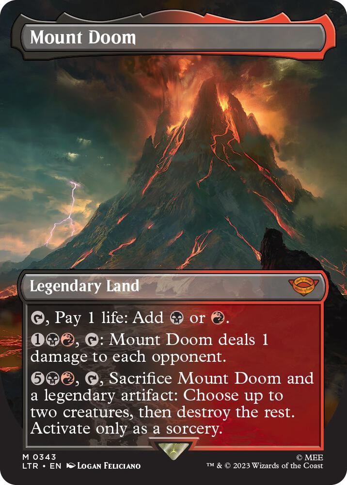 Mount Doom (Borderless) [Universes Beyond: The Lord of the Rings: Tales of Middle-earth] 343
