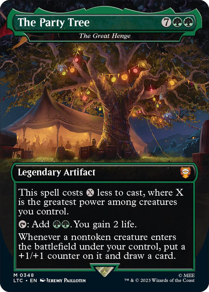 The Party Tree - The Great Henge (Borderless) [Commander: The Lord of the Rings: Tales of Middle-earth] 348